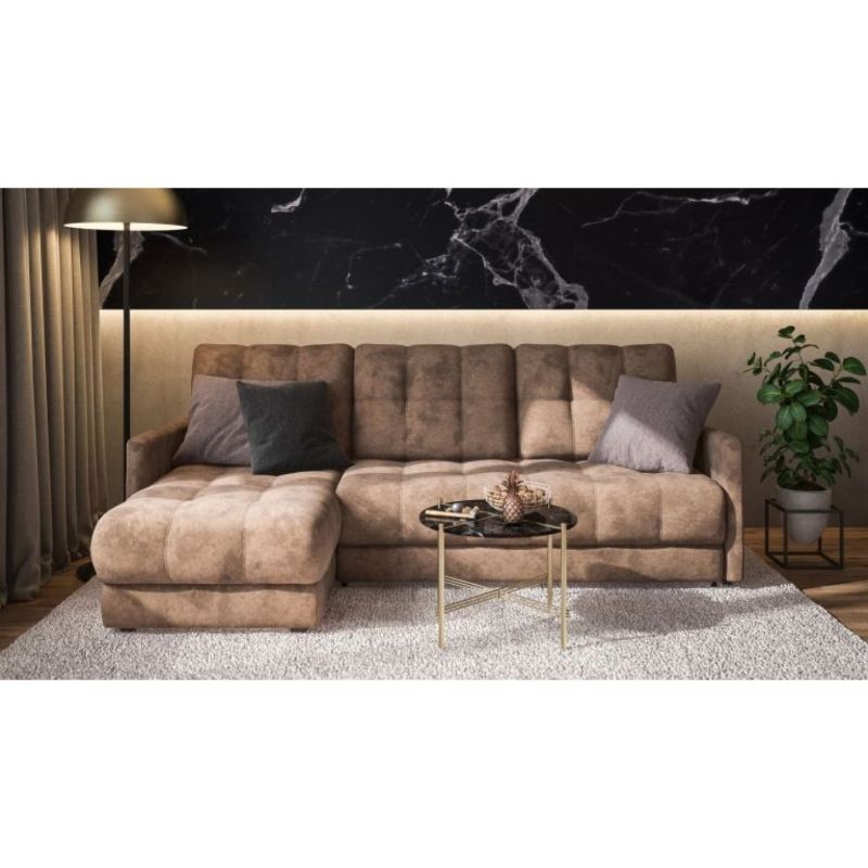 Купить Много Мебели Угловой диван BOSS XL Loft Коричневый недорого в Москве(скидка 44 %).
